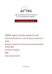 Institut de Recherche en Horticulture et Semences (IRHS) - Aeres