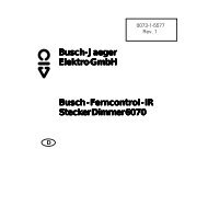 IR Stecker Dimmer 6070 Busch -Jaeger Elektro GmbH