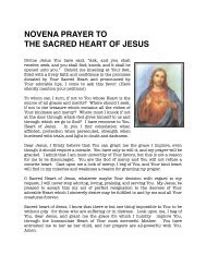 NOVENA PRAYER TO THE SACRED HEART OF JESUS