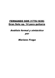 FERNANDO SOR (1778-1839) Gran Solo op 14 para guitarra