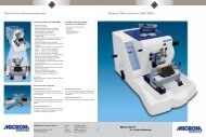 Technical data/accesories Rotary Microtome HM 325 Standard in microtomy