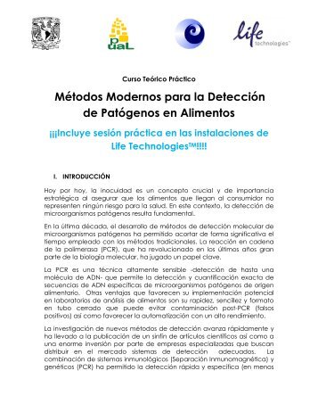 Métodos Modernos para la Detección de Patógenos en Alimentos