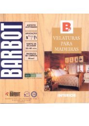Velaturas para Madeiras - Barbot