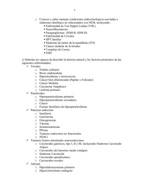 Programa de entrenamiento en EndocrinologÃ­a QuirÃºrgica