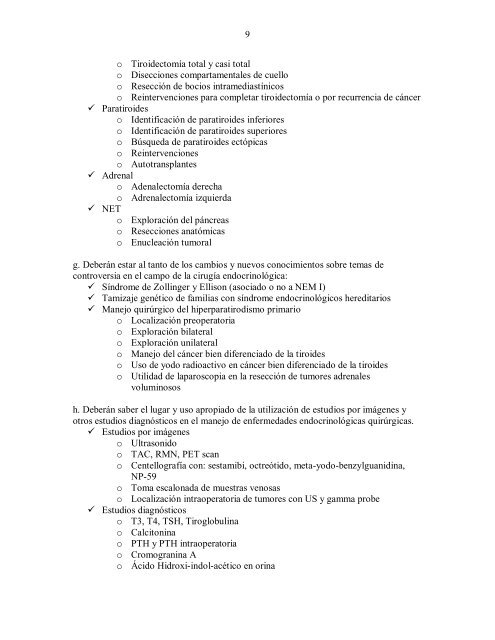 Programa de entrenamiento en EndocrinologÃ­a QuirÃºrgica