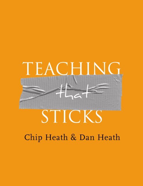 Teaching That Sticks (pdf)