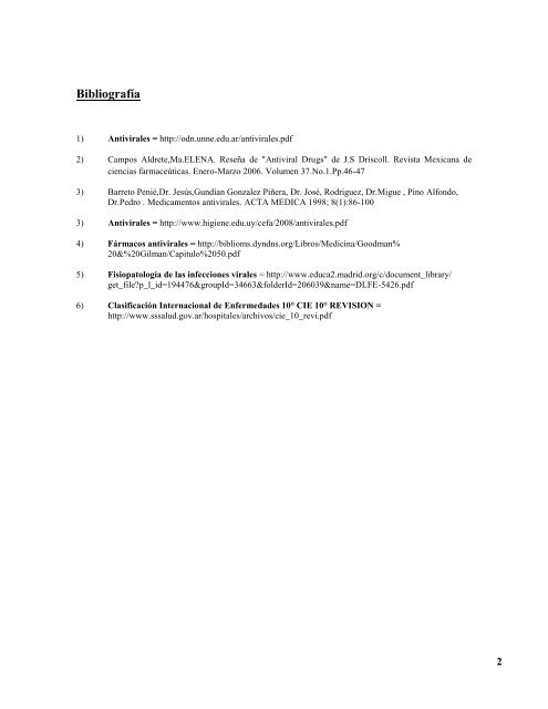 Manual de Antivirales (No HIV) (Revisión Sistemática) Mayo 2012