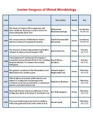 Iranian Congress of Clinical Microbiology