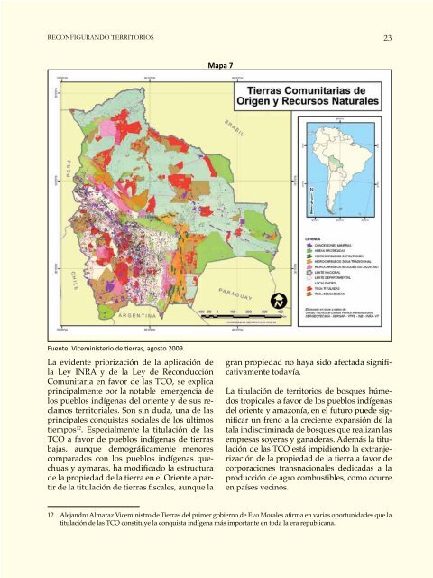 Reconfigurando territorios