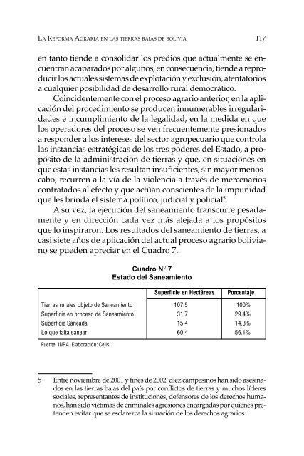 Proceso agrario en Bolivia y América Latina