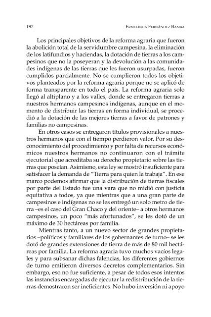 Proceso agrario en Bolivia y América Latina