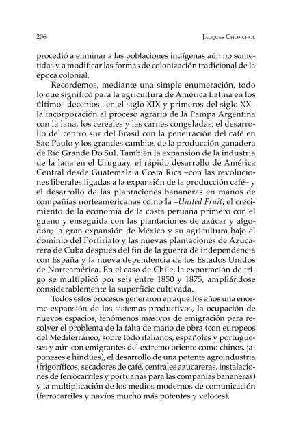 Proceso agrario en Bolivia y América Latina