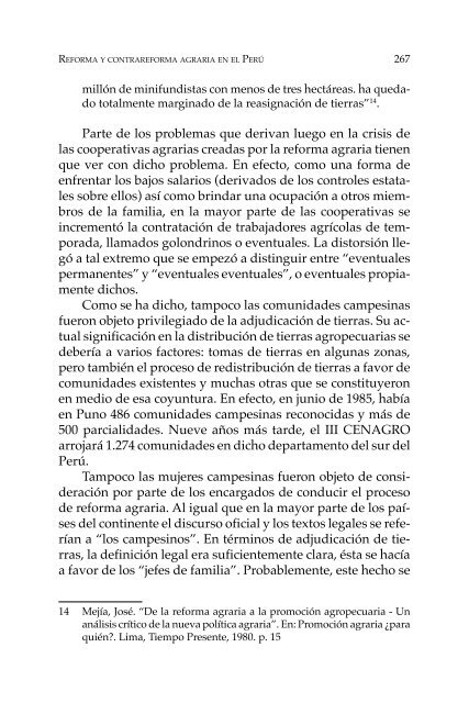 Proceso agrario en Bolivia y América Latina