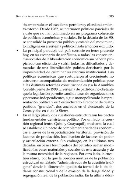 Proceso agrario en Bolivia y América Latina