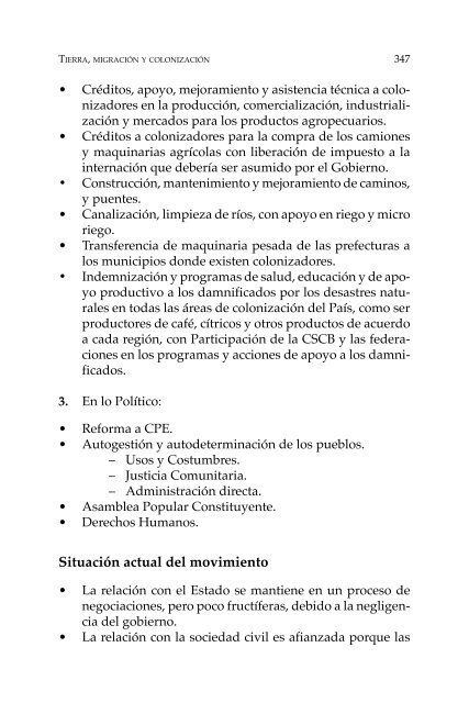 Proceso agrario en Bolivia y América Latina