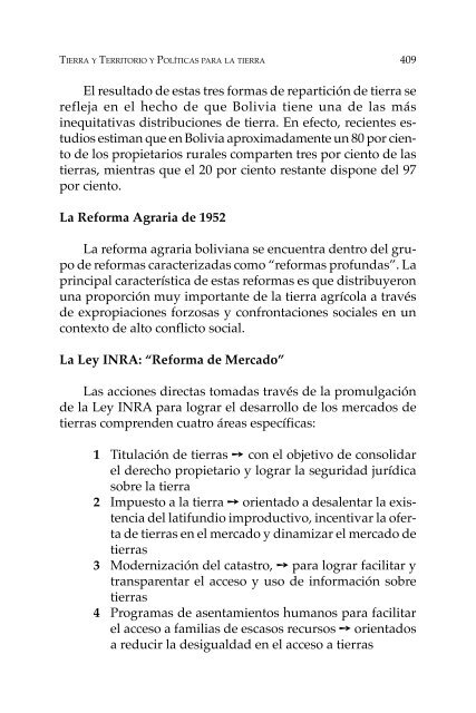 Proceso agrario en Bolivia y América Latina