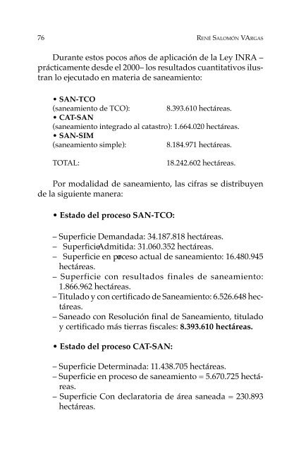 Proceso agrario en Bolivia y América Latina