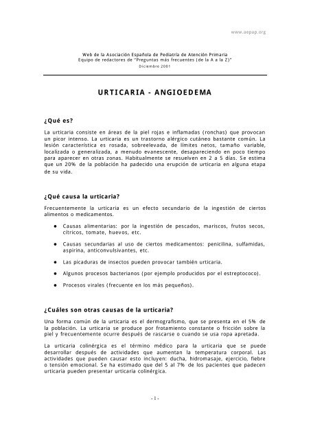 angioedemas causas angioedemas causas