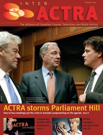 ACTRA storms Parliament Hill