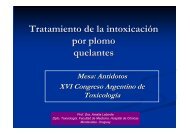 Tratamiento de la intoxicación por plomo quelantes