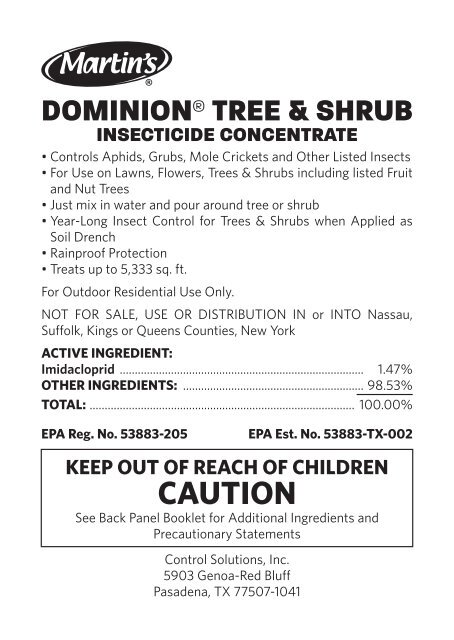 DOMINION TREE & SHRUB