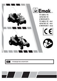 (CROSSJET) TUAREG 92 4x4 APACHE 92 4x4 - Oleo-Mac