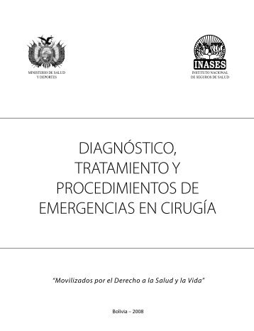 DIAGNÓSTICO TRATAMIENTO Y PROCEDIMIENTOS DE EMERGENCIAS EN CIRUGÍA