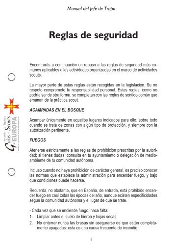 Reglas de seguridad