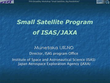 Small Satellite Program of ISAS/JAXA