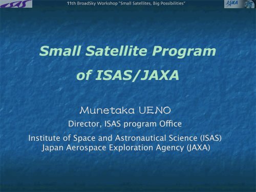 Small Satellite Program of ISAS/JAXA