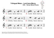 Trilingual Mass – Lord have Mercy