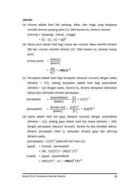 Pembacaan Masalah Mekanik