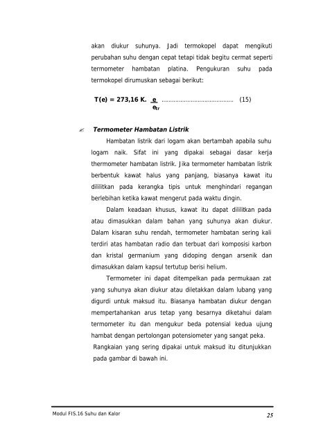 Suhu Dan Kalor - e-Learning Sekolah Menengah Kejuruan