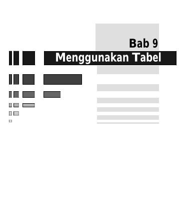 Bab 9 Menggunakan Tabel