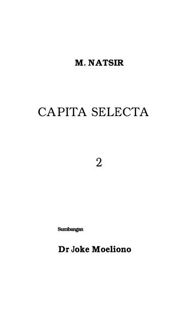 CAPITA SELECTA 2