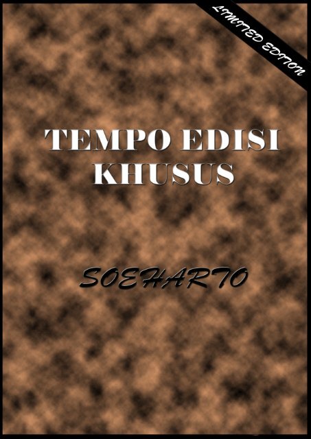 Tempo Edisi Khusus Soeharto