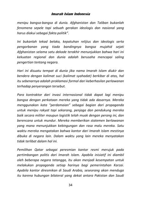 Hand Book Imarah Islam Indonesia - Biar sejarah yang bicara