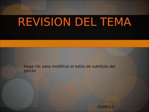 REVISION DE UN TEMA A PROPOSITO DE 2 CASOS CLINICOS