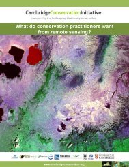 What do conservation practitioners want from remote sensing?