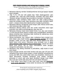 Tata Tertib Kuliah - Materi Kuliah FH Universitas Brawijaya