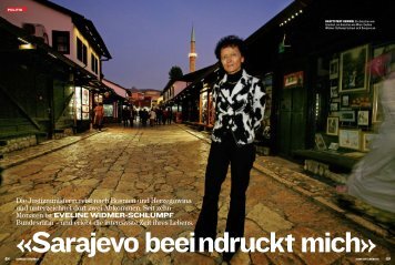 «Sarajevo beeindruckt mich»