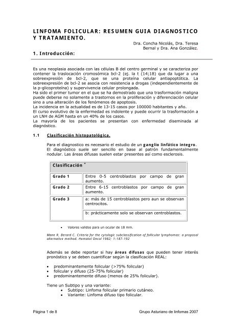 Que es un linfoma folicular