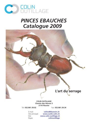 PINCES EBAUCHES Catalogue 2009