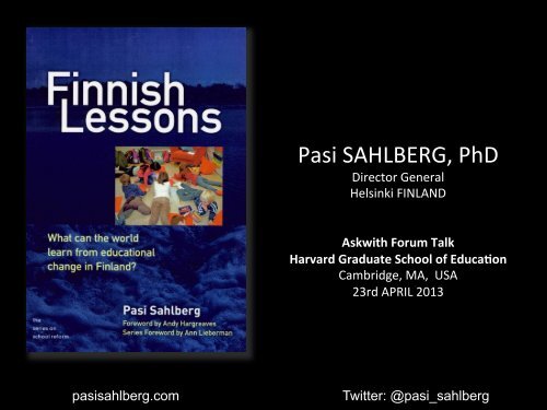 Pasi SAHLBERG PhD