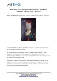 Mirror Garden An Exhibition of Works by Samira ... - Artspace Dubai