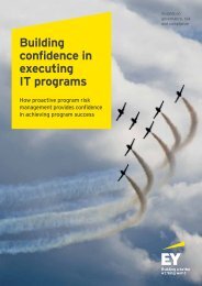 Building confidence in executing IT programs