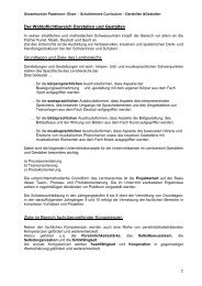 Schulinternes Curriculum Darstellen & Gestalten ab 2011