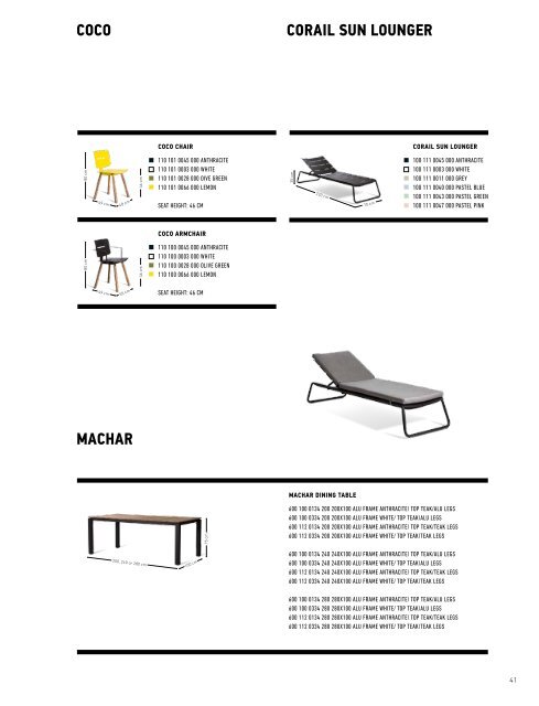 OASIQ Designer Gartenmoebel Katalog 2015