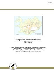 Vistgerðir á miðhálendi Íslands Þjórsárver