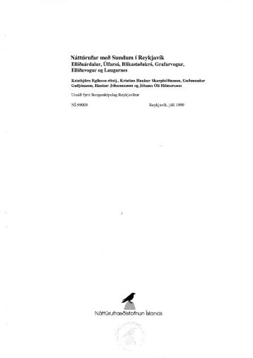 Náttúrufar með Sundum í Reykjavík